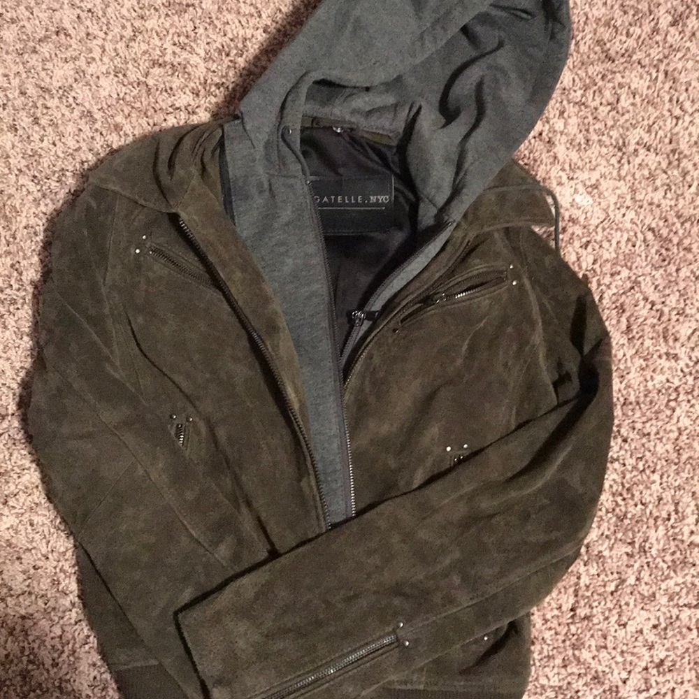 Bagatelle Suede Hooded Jacket